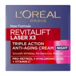 L'Oreal Paris Revitalift Laser Κρέμα Νυχτας Δραστικης Επανόρθωσης 50Ml