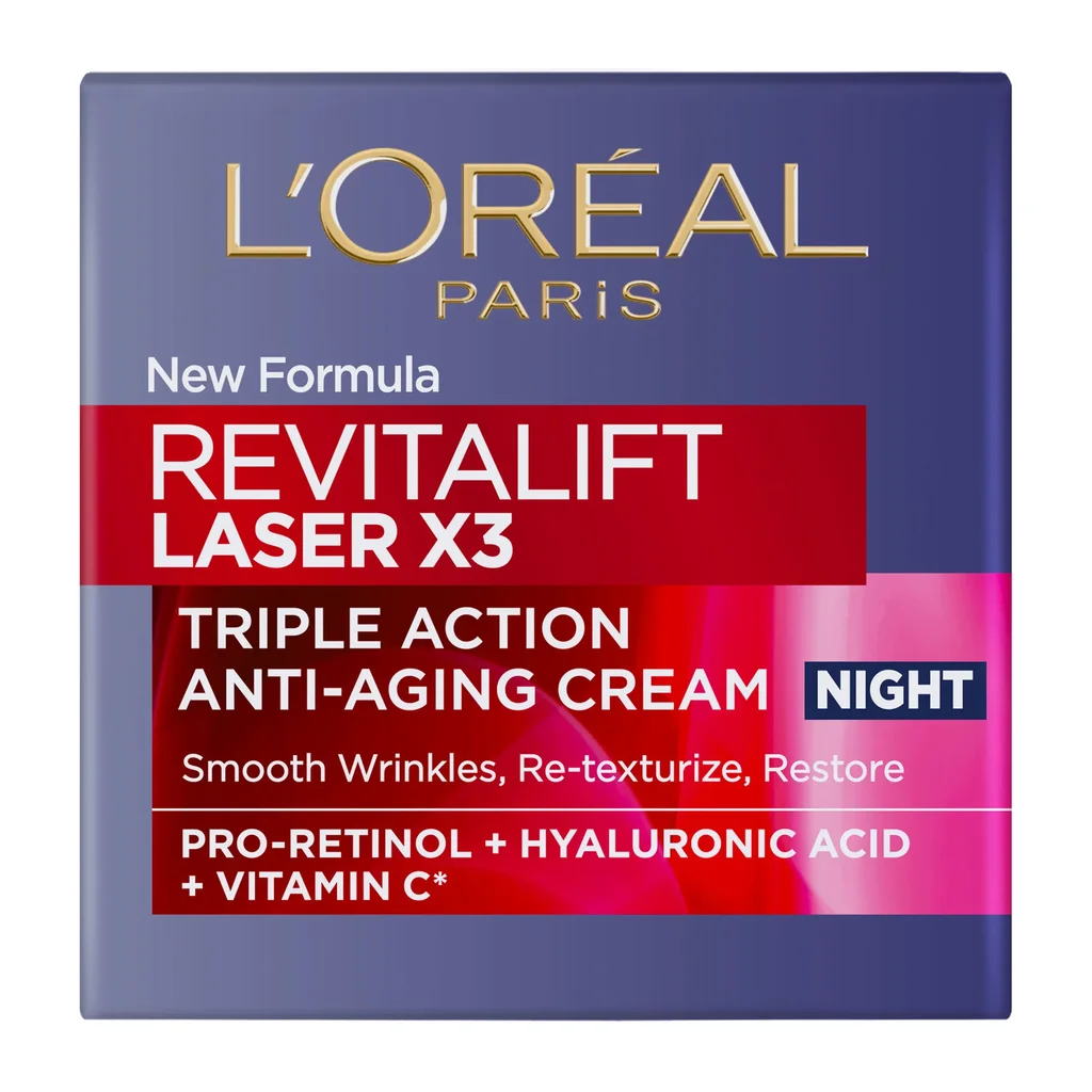 3600522480129_1 L'Oreal Paris Revitalift Laser Κρέμα Νυχτας Δραστικης Επανόρθωσης 50Ml - Image 1