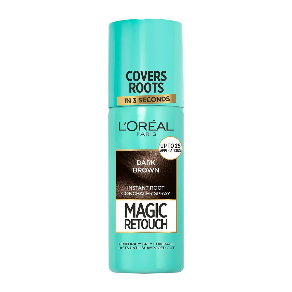 3600523192694_1 Magic Retouch Spray Κάλυψης Λευκών Ριζών 2 Καστανό Σκούρο - Image 1