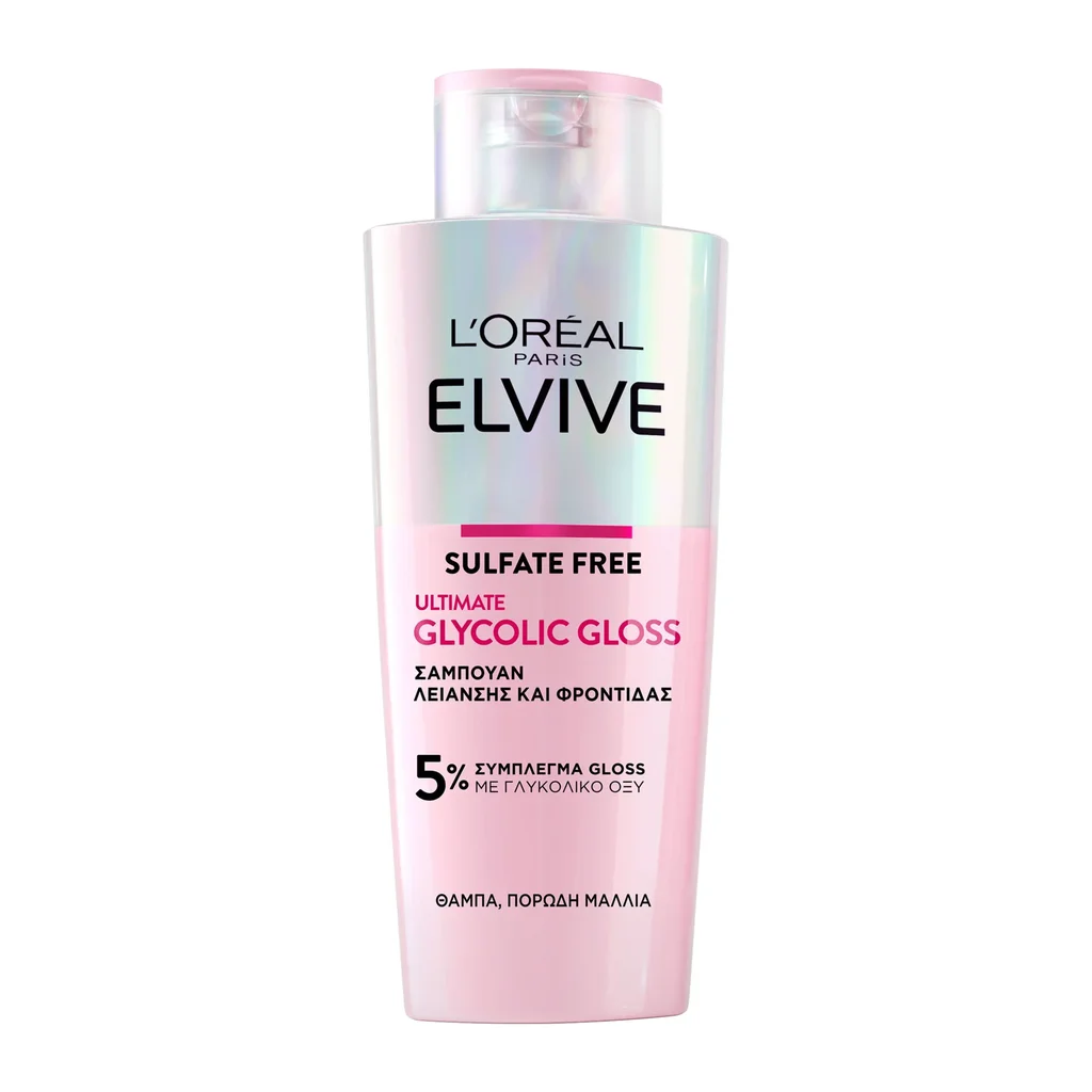 3600524127961_1 Elvive Glycolic Gloss Σαμπουάν Φροντίδας & Λείανσης 200Ml - Image 1