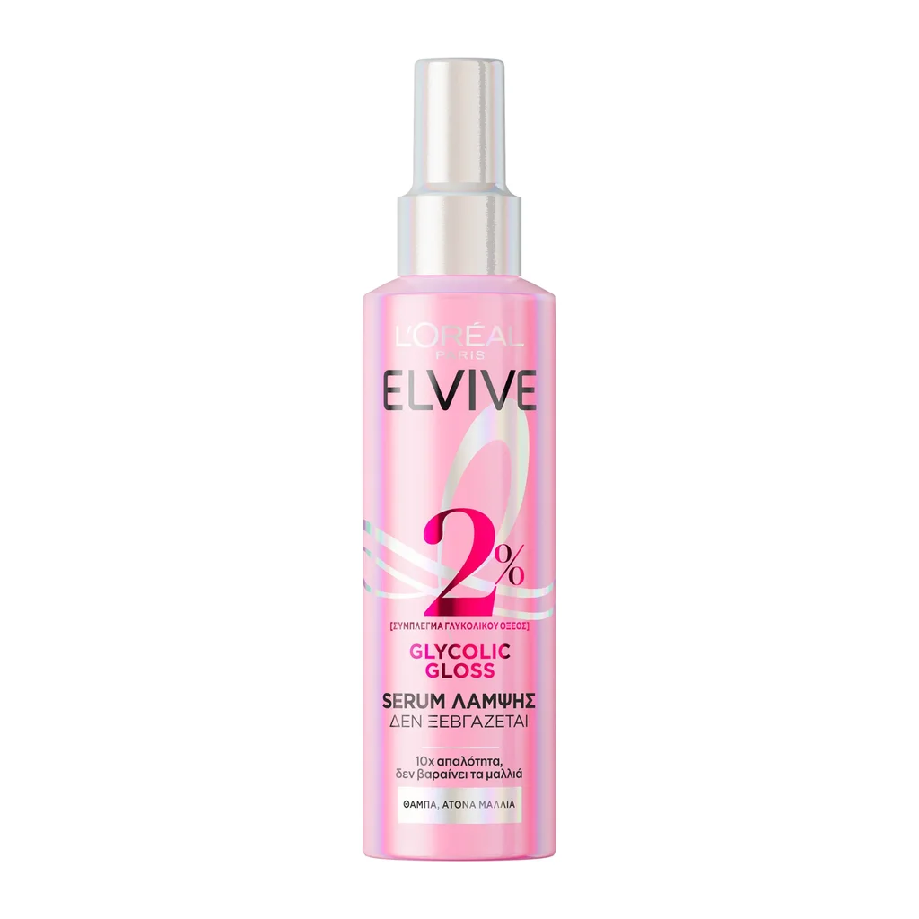 3600524228880_1 L'Oreal Paris Elvive Glycolic Gloss Serum Λάμψης Leave In 150Ml - Image 1