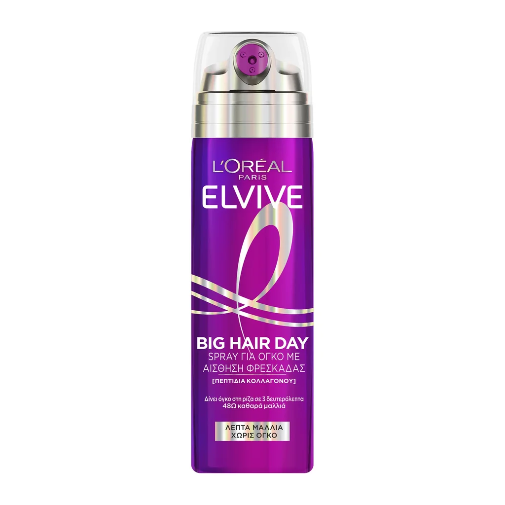 3600524250249_1 L'Oreal Paris Elvive Collagen Lifter Big Hair Day Spray Για Όγκο Με Αίσθηση Φρεσκάδας 200Ml - Image 1