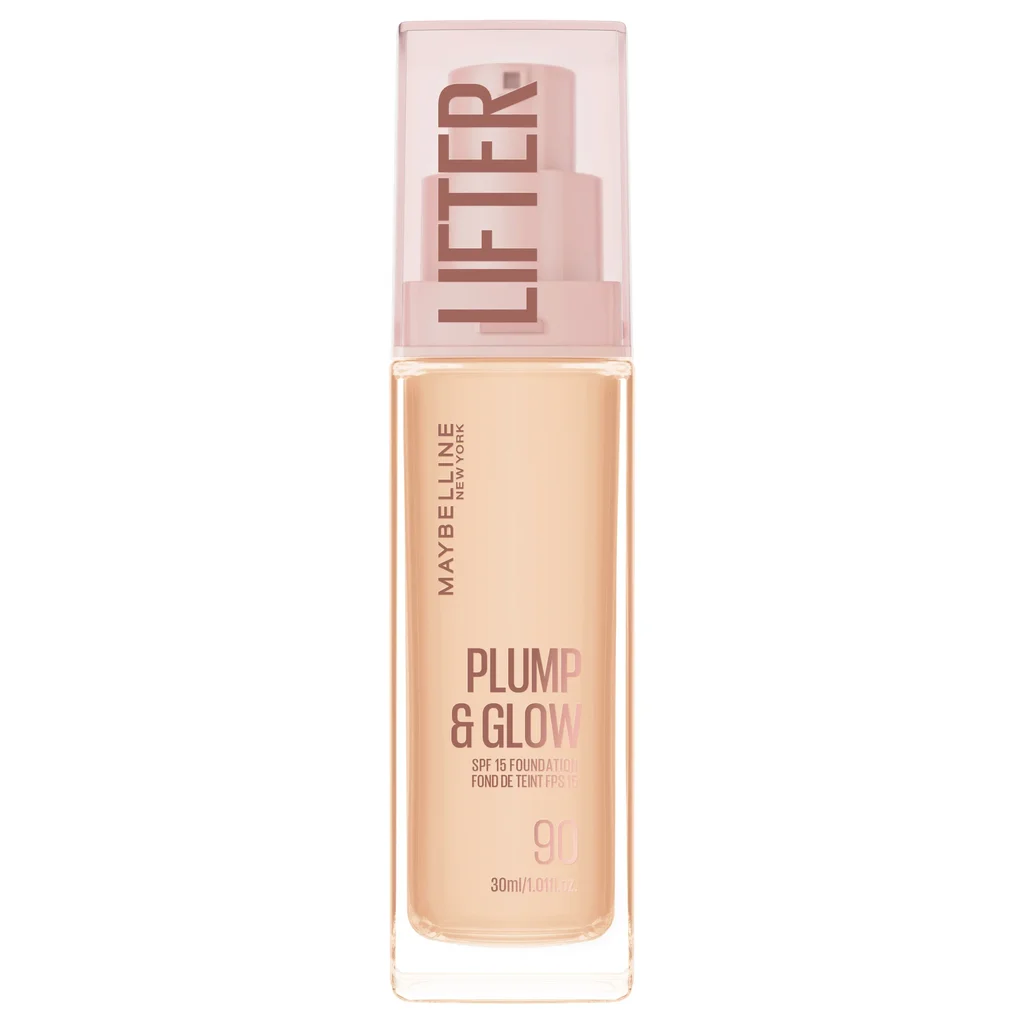 3600531716219_1 Maybelline Lifter Plump & Glow Foundation 90 - Image 1