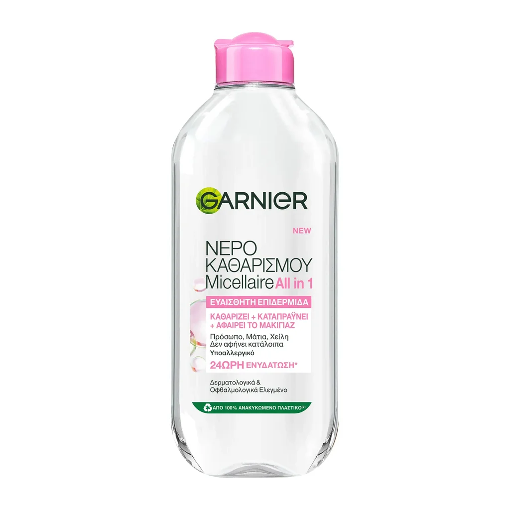 3600541358546_1 Garnier Micellaire Κλασσικο Νερό καθαρισμόύ Και Για Ευαίσθητες Επιδερμίδες 400Ml - Image 1