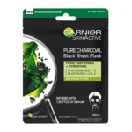 Garnier Tissue Mask Υφασμάτινη Μάσκα Ενυδάτωσης Προσώπου Με Ενεργό Άνθρακα