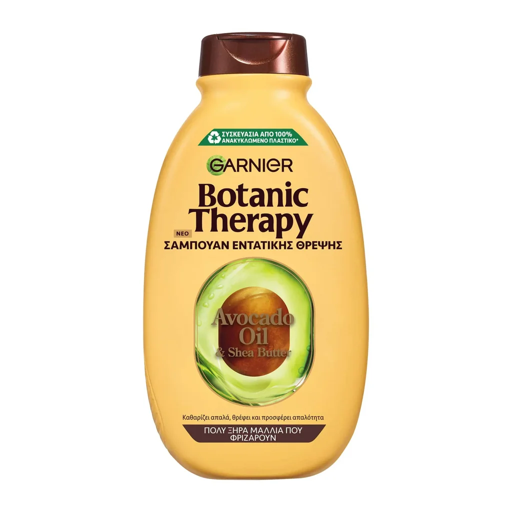 3600542390590_1 Botanic Therapy Pure Avocado Oil & Shea Butter Σαμπουάν Εντατικής Θρέψης 400Ml - Image 1