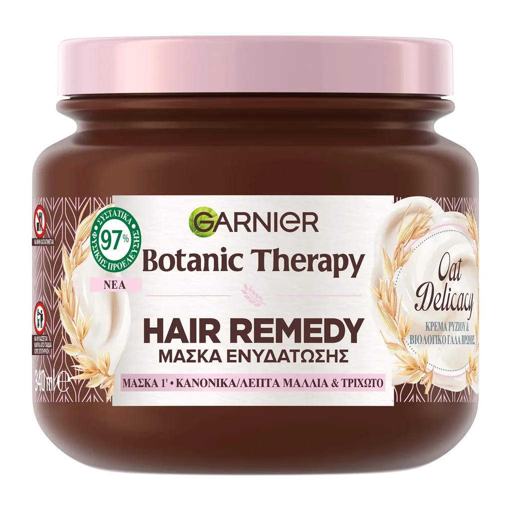 3600542509626_1 Botanic Therapy Oat Delicacy Μάσκα Μαλλιών 340Ml - Image 1