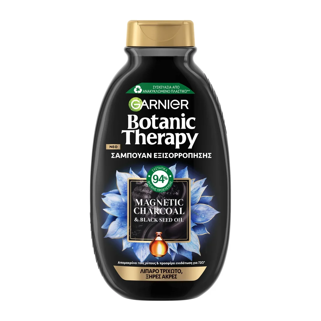 3600542521000_1 Botanic Therapy Magnetic Charcoal Σαμπουάν Εξισορρόπησης 400Ml - Image 1