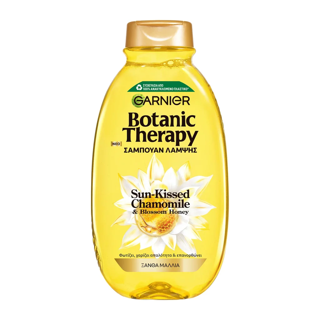 3600542648295_1 Botanic Therapy Σαμπουάν Λάμψης Με Χαμομήλι & Μέλι Ανθέων 400Ml - Image 1