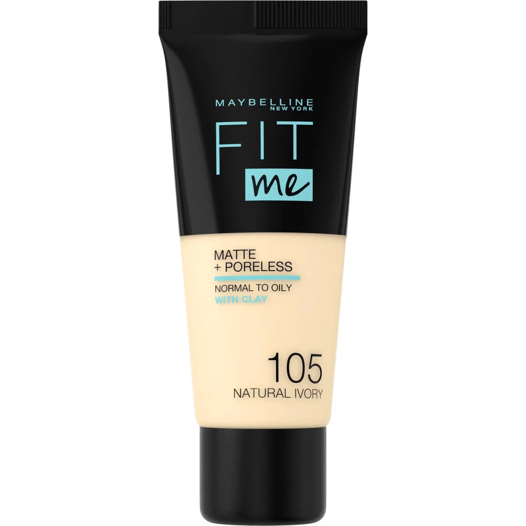 5201100234578_1 Maybelline Fit Me! Matte+Poreless 105 Natural Ivory - Image 1