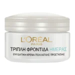 L'Oreal Paris Triple Active24Ωρη Κρέμα Πολλαπλής Προστασίας Για Kanonikες Εως Miktες Επιδερμίδες 50Ml